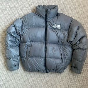 North Face women’s puffer jacket - silver